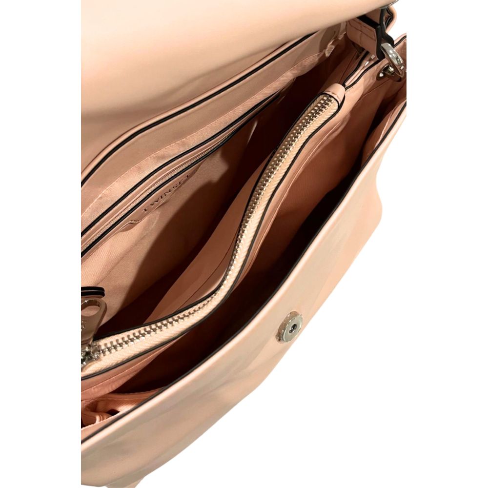 Twinset Pink PU Women Handbag - Luxe Marca