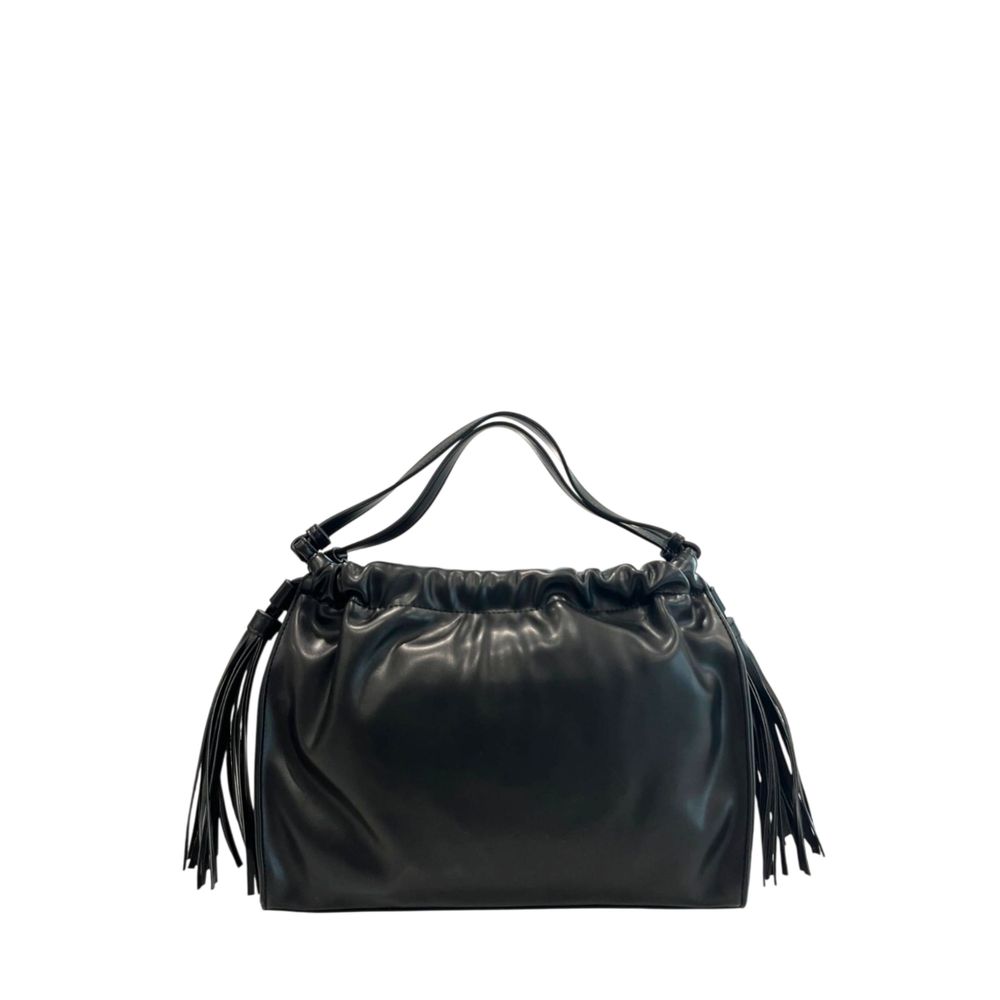 Twinset Black PU Women Shoulder Bag - Luxe Marca