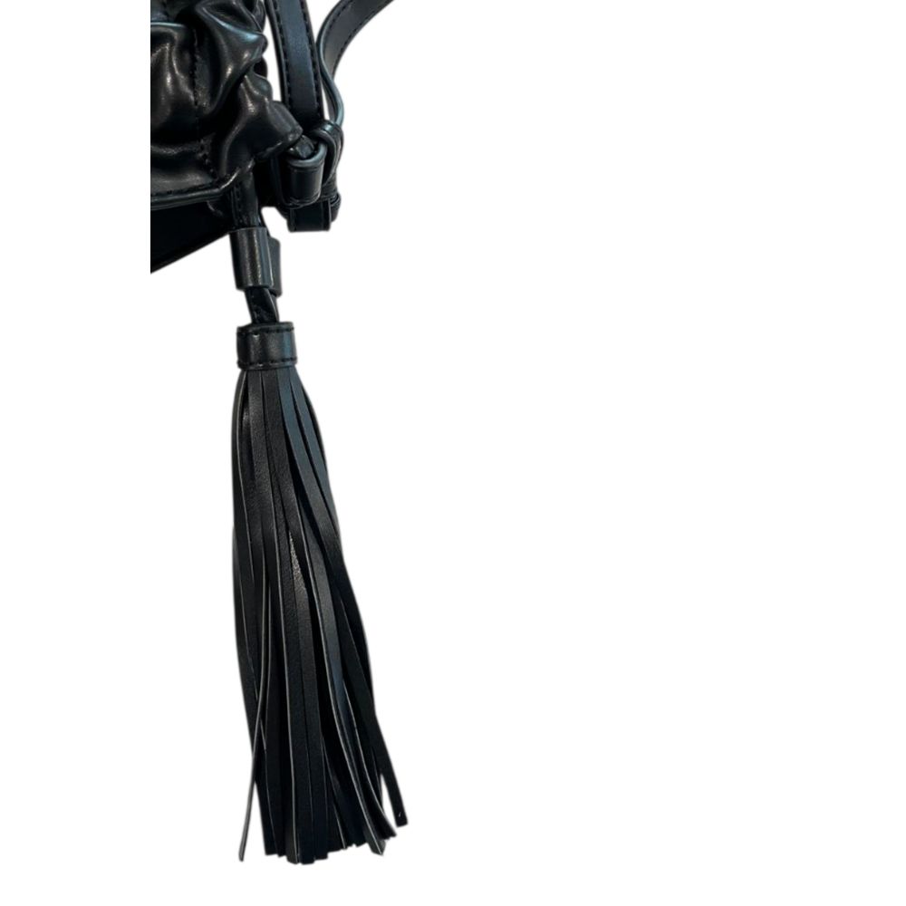 Twinset Black PU Women Shoulder Bag - Luxe Marca