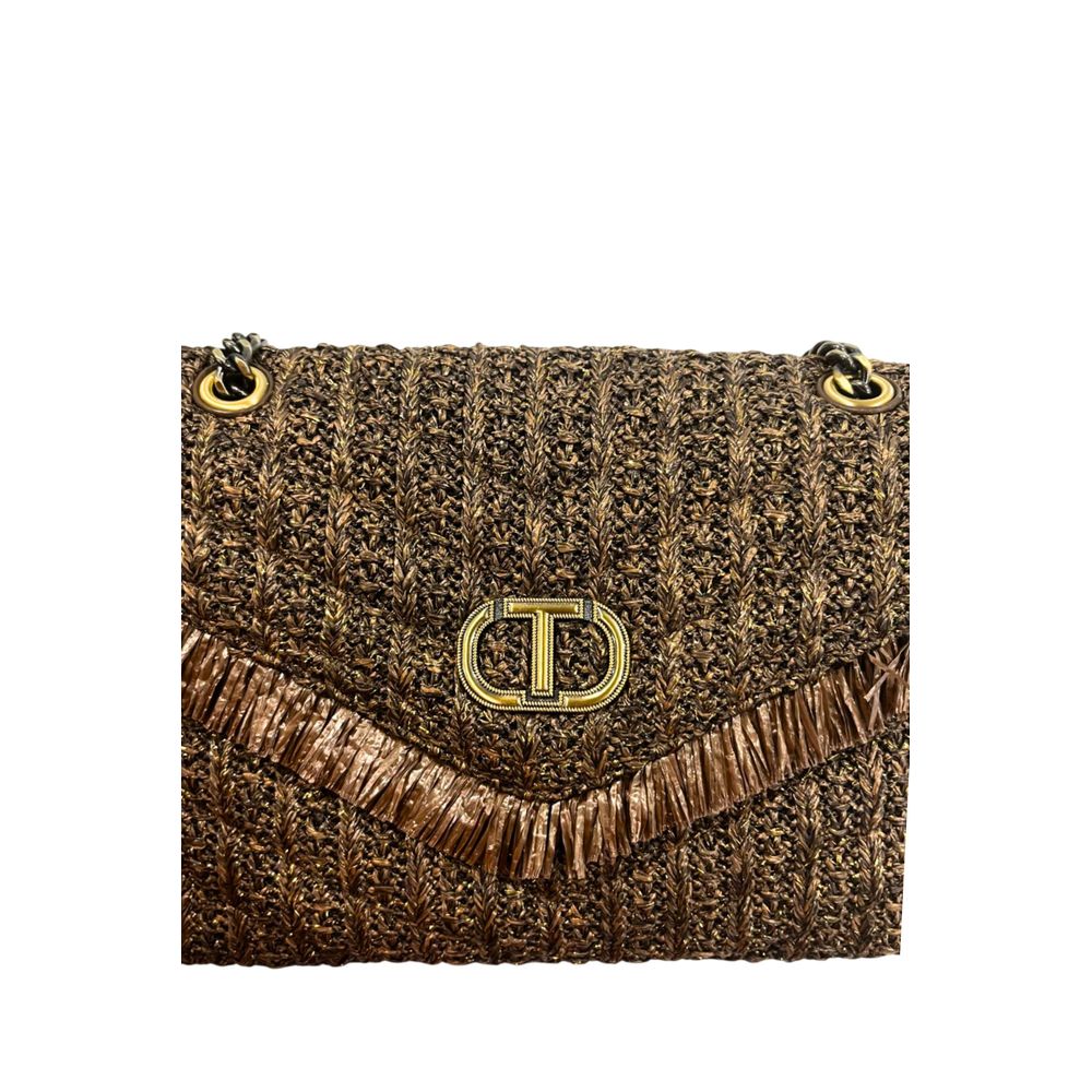 Twinset Brown Polypropylene Women Crossbody Bag - Luxe Marca