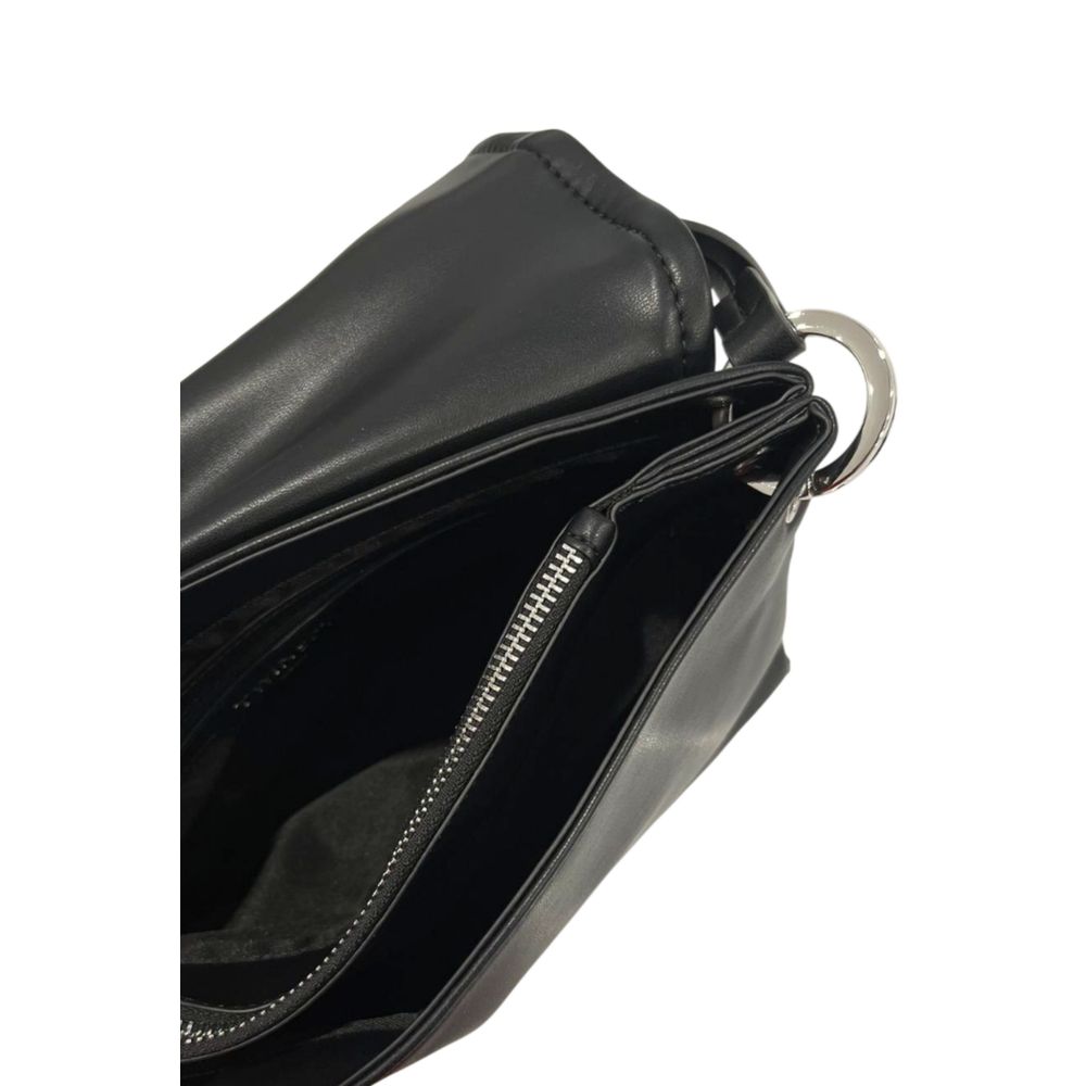 Twinset Black Polyethylene Clutch Bag - Luxe Marca