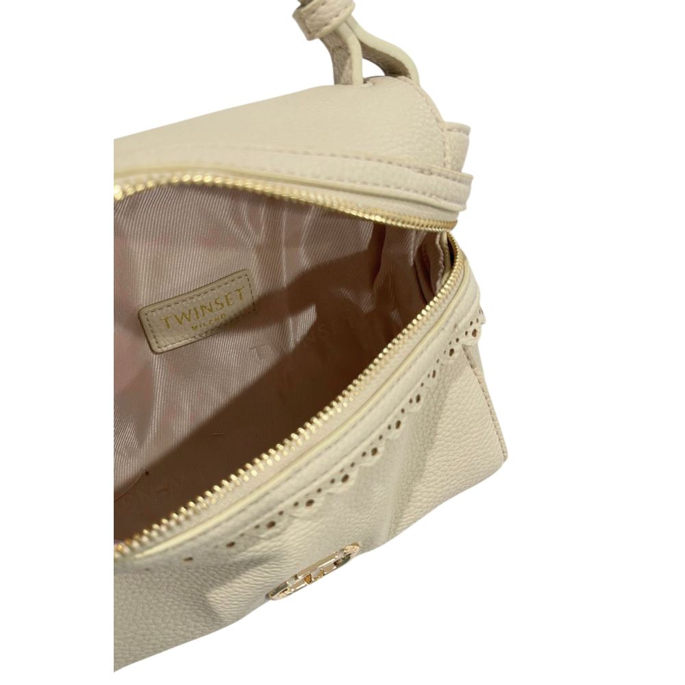 Twinset Beige Polyethylene Shoulder Bag - Luxe Marca