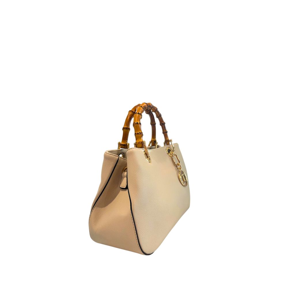 Twinset Beige PU Women Handbag - Luxe Marca