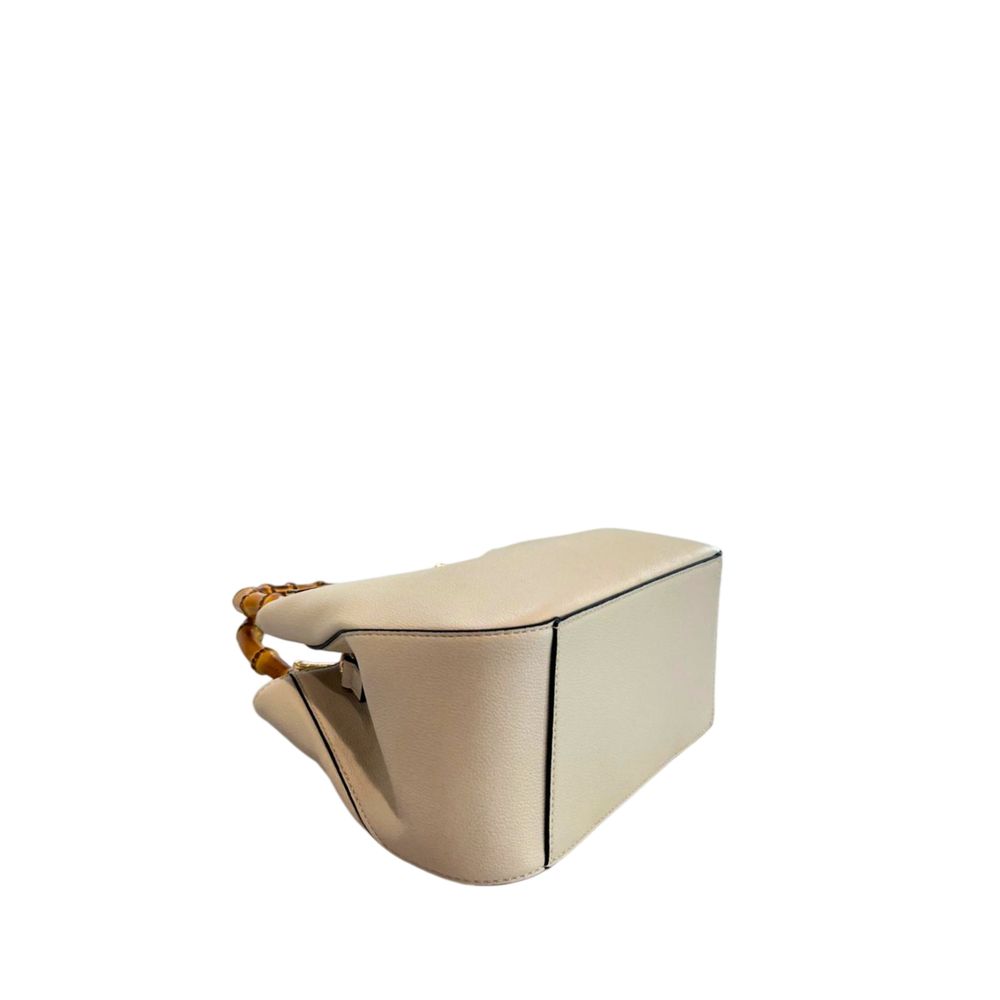 Twinset Beige PU Women Handbag - Luxe Marca