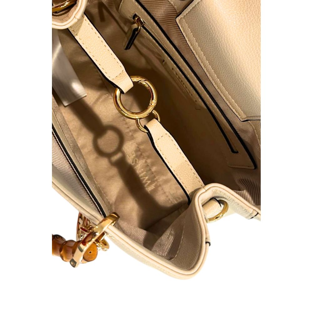 Twinset Beige PU Women Handbag - Luxe Marca