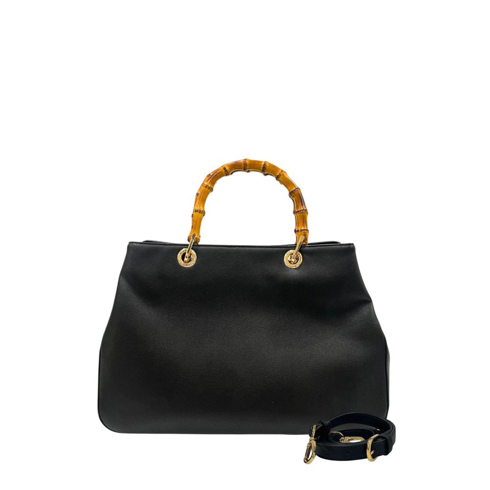 Twinset Black PU Women Handbag - Luxe Marca