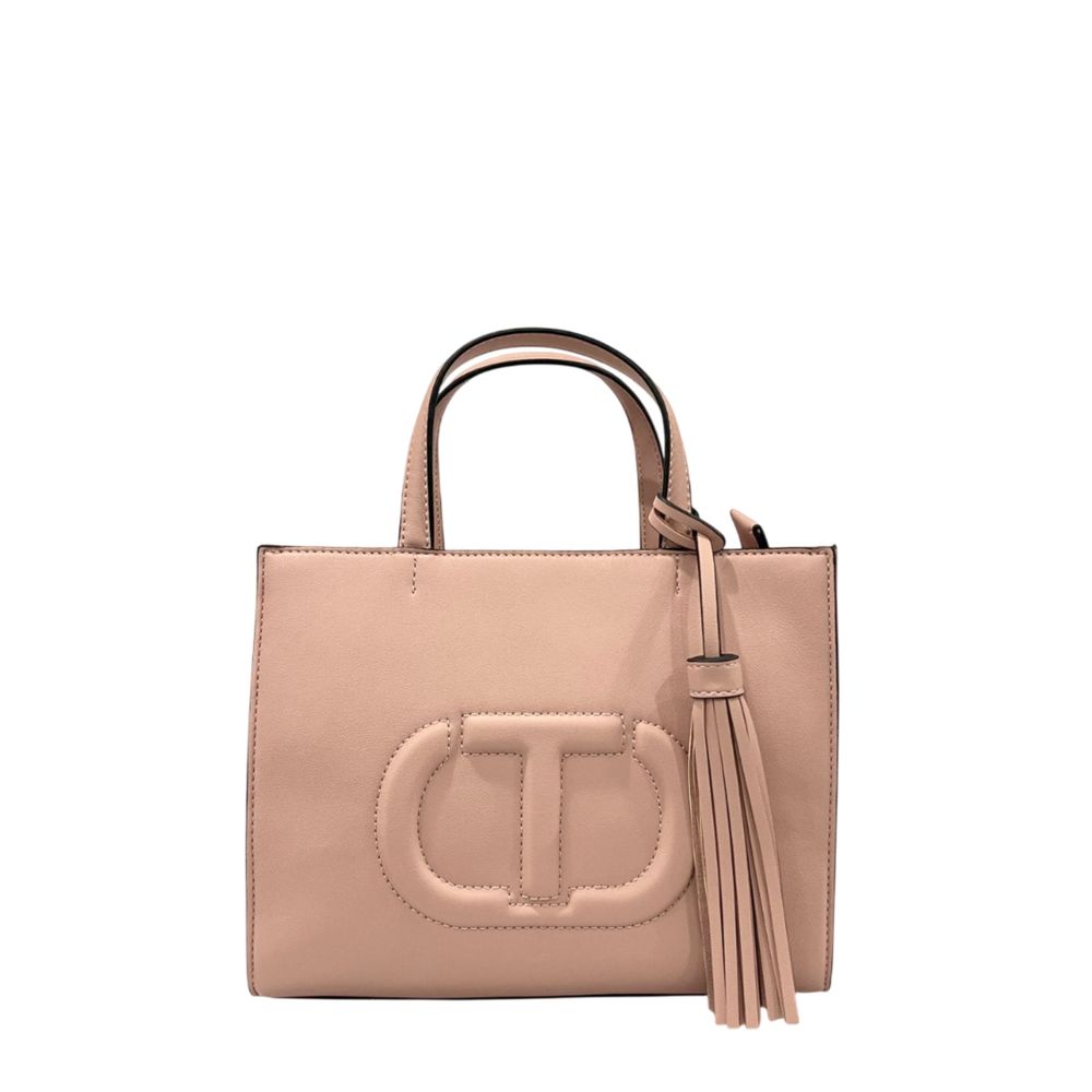 Twinset Pink PU Women Handbag - Luxe Marca