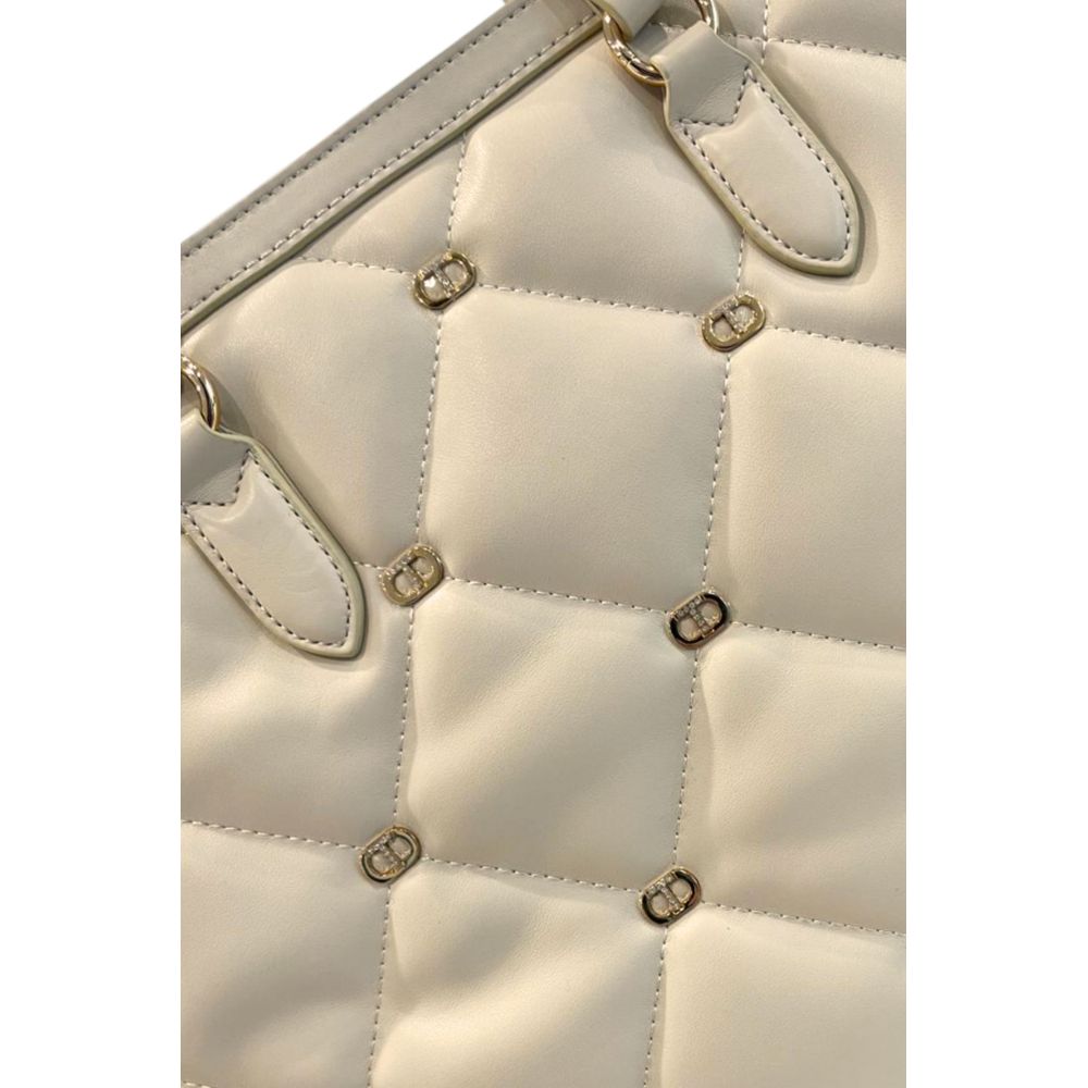 Twinset White Polyethylene Shoulder Bag - Luxe Marca