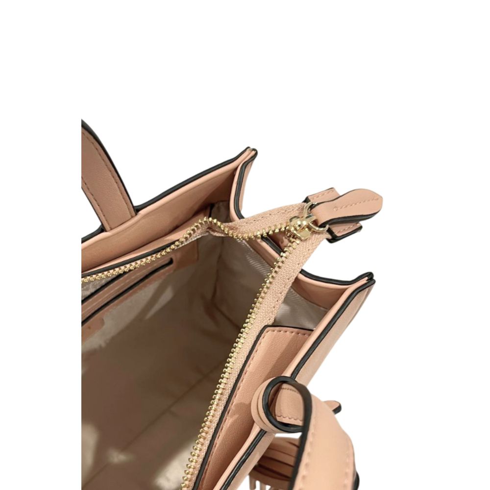 Twinset Pink PU Women Handbag - Luxe Marca