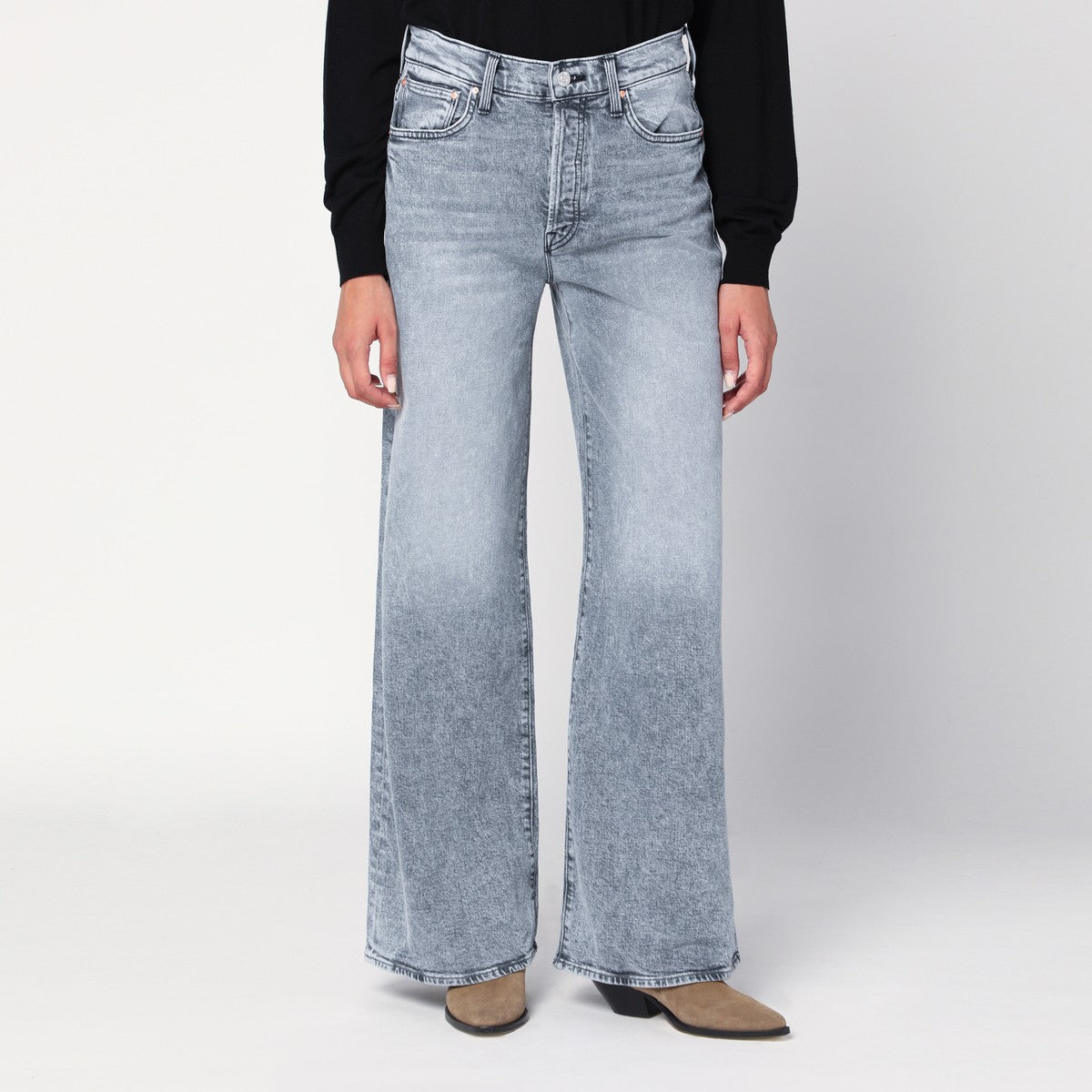 Mother Mother The Ditcher Roller Sneak palazzo jeans