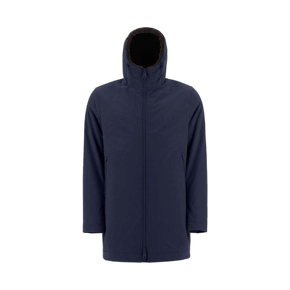 Herno Blue Polyamide Coat - Luxe Marca