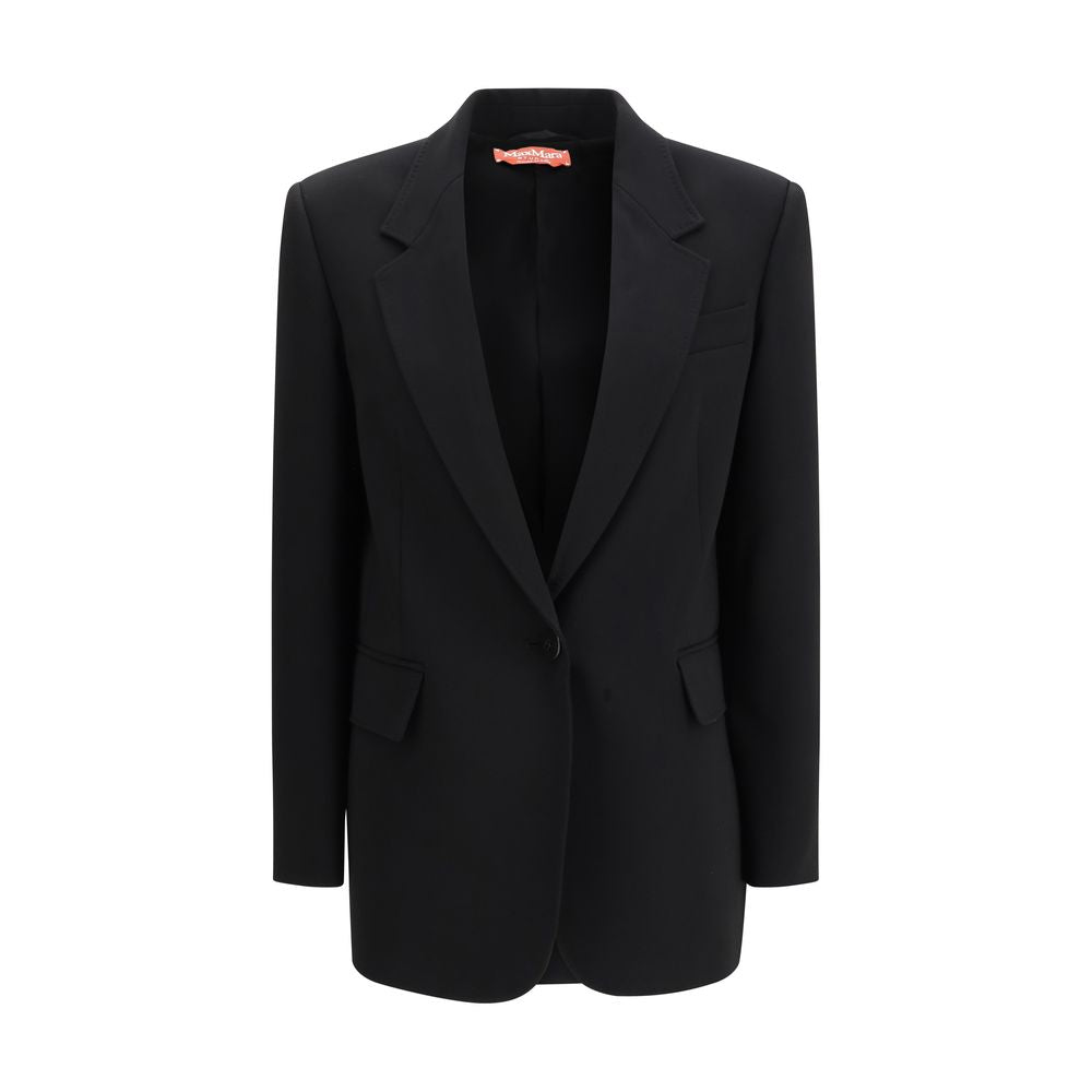 Max Mara Black Triacetate Blazer - Luxe Marca