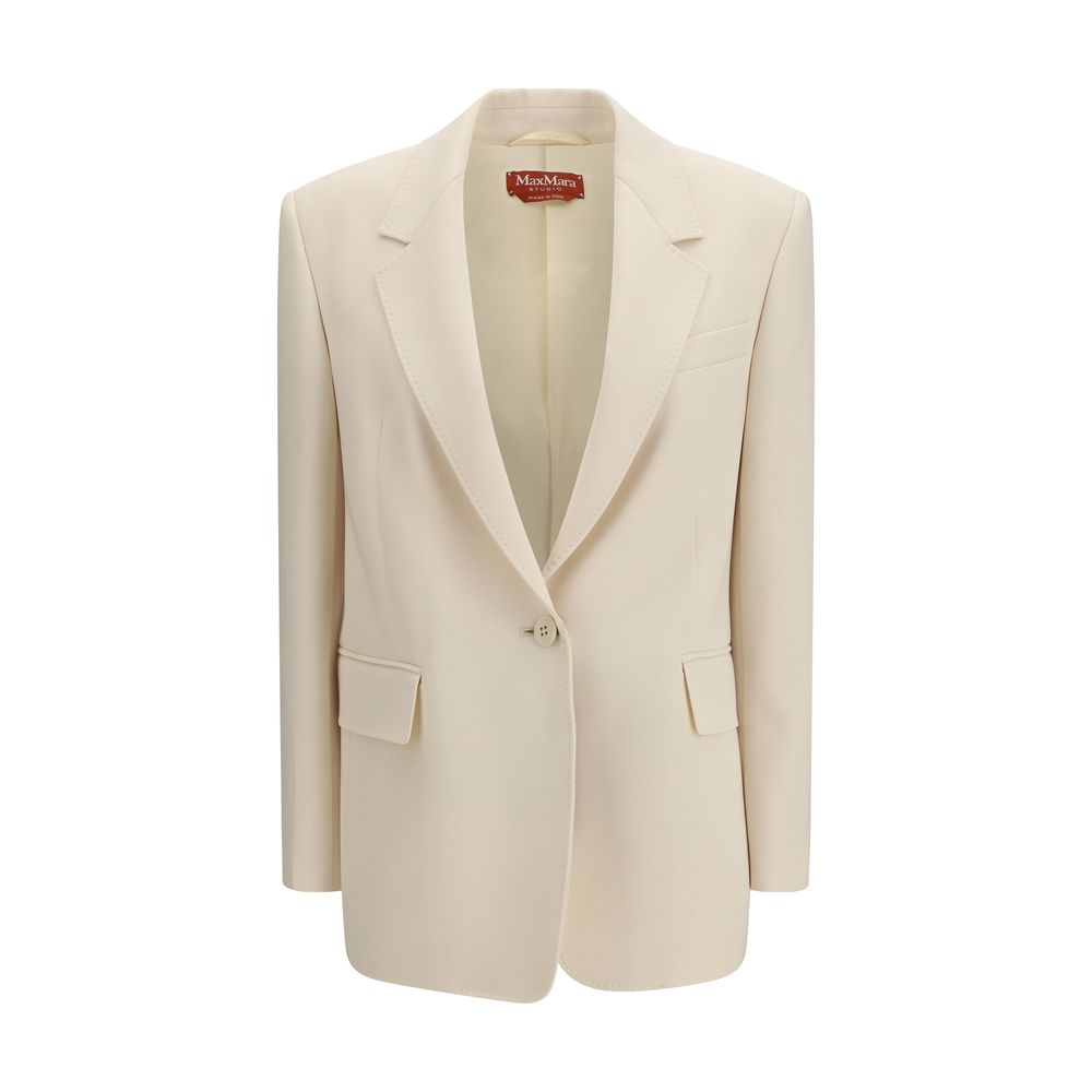 Max Mara Beige Triacetate Blazer - Luxe Marca