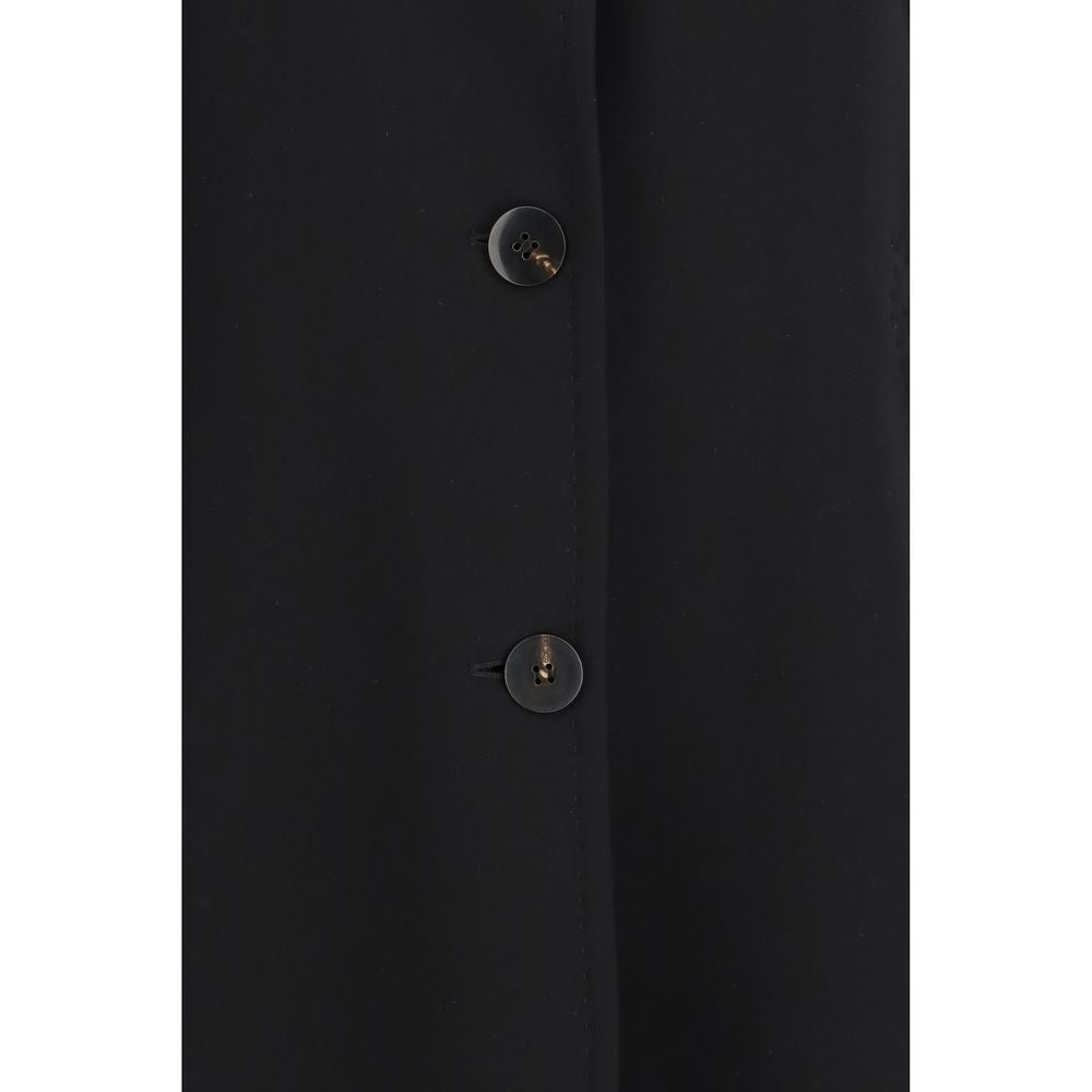 Max Mara Black Triacetate Coat - Luxe Marca