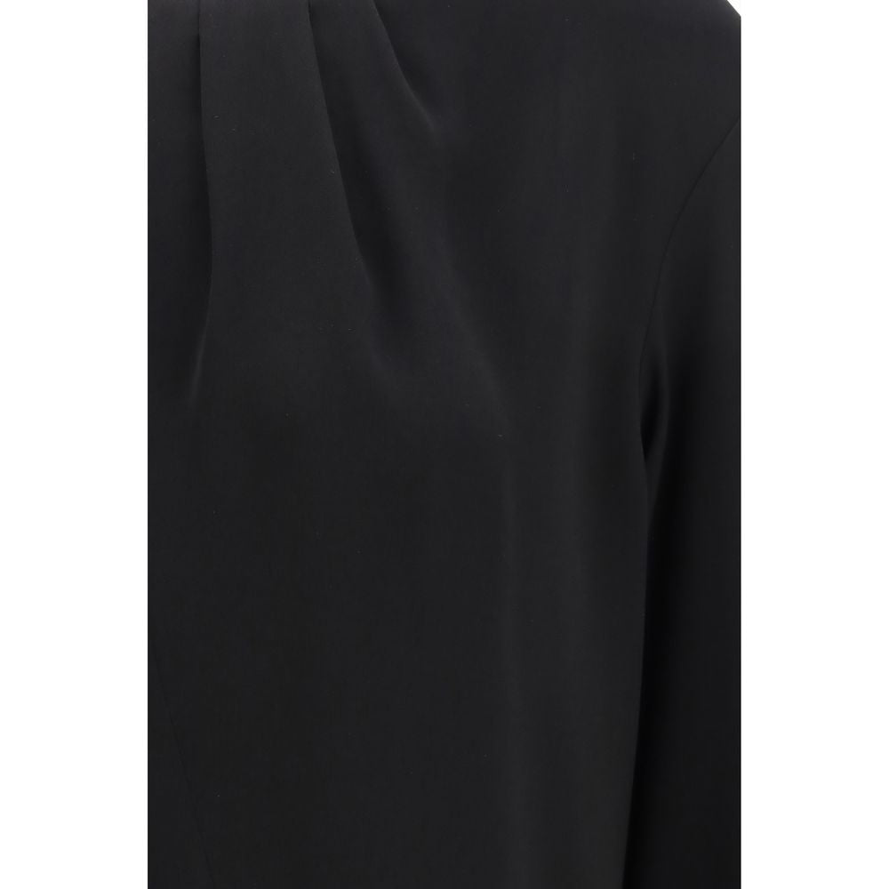 Max Mara Black Triacetate Blouse - Luxe Marca