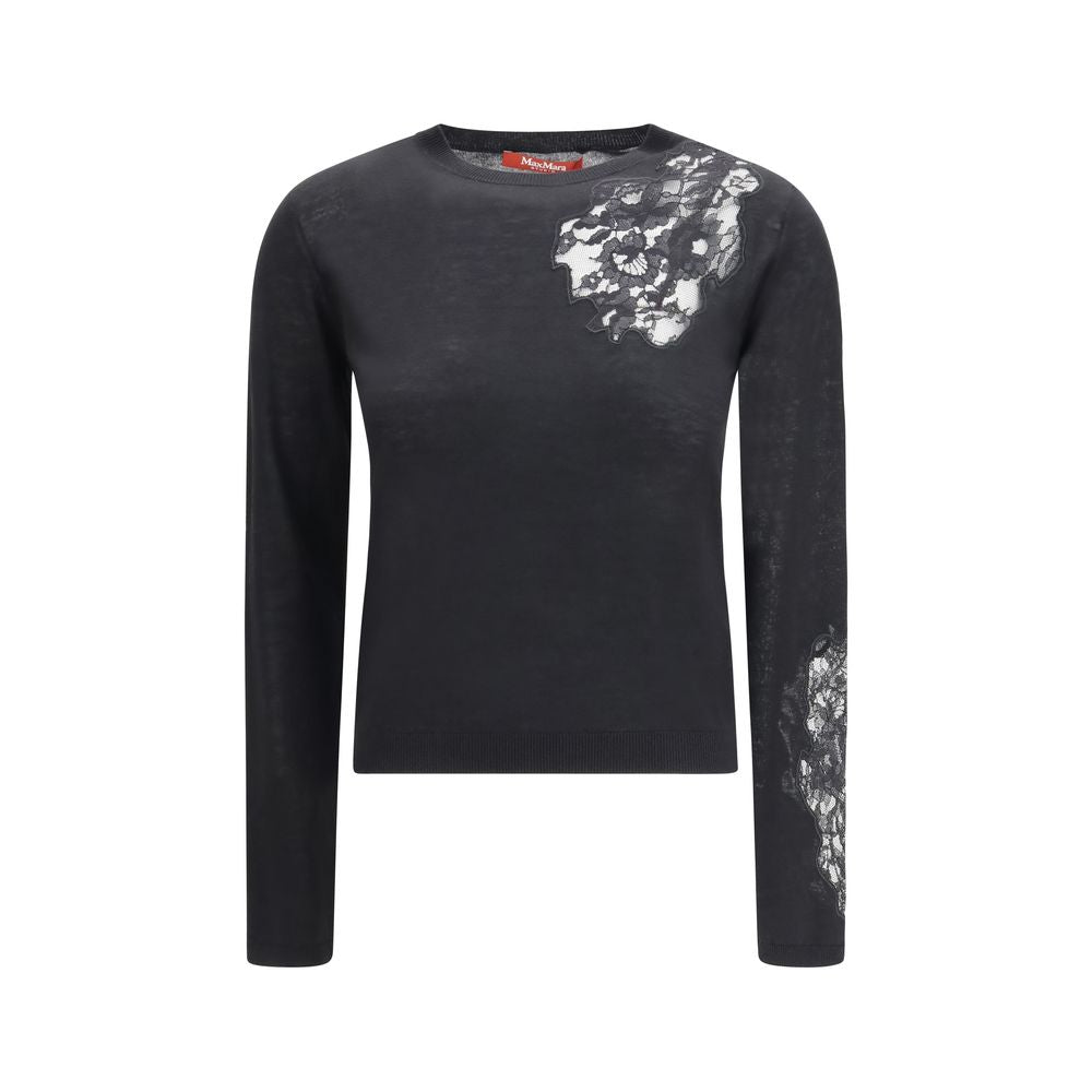 Max Mara Black Silk Sweatshirt - Luxe Marca