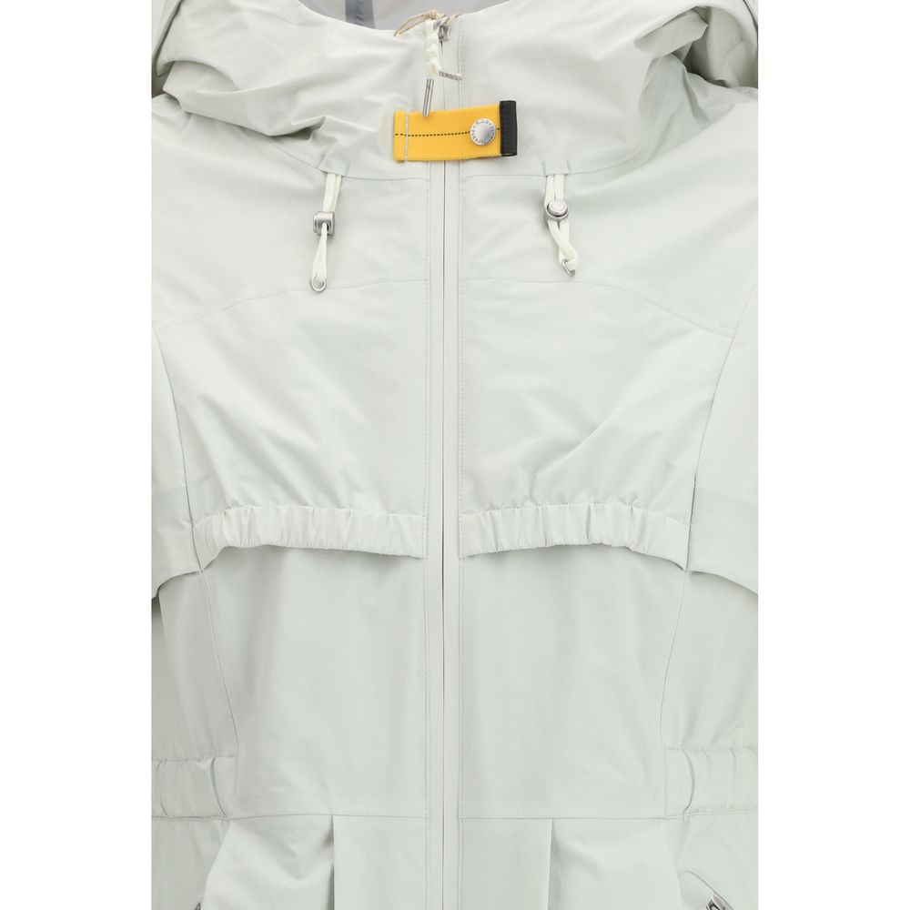 Parajumpers White Polyamide Shell Jacket - Luxe Marca