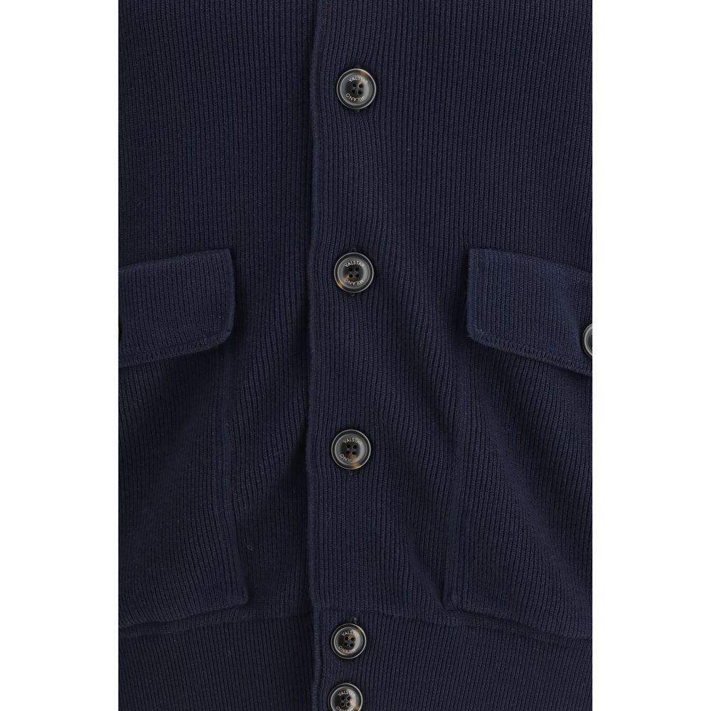 Valstar Blue Fleece Wool Jackets And Coat - Luxe Marca