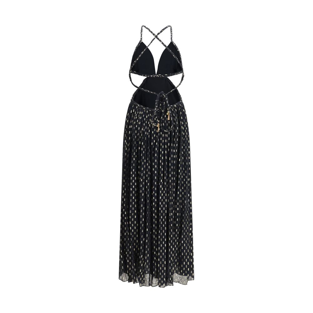Zimmermann Black Viscose Long Dress - Luxe Marca