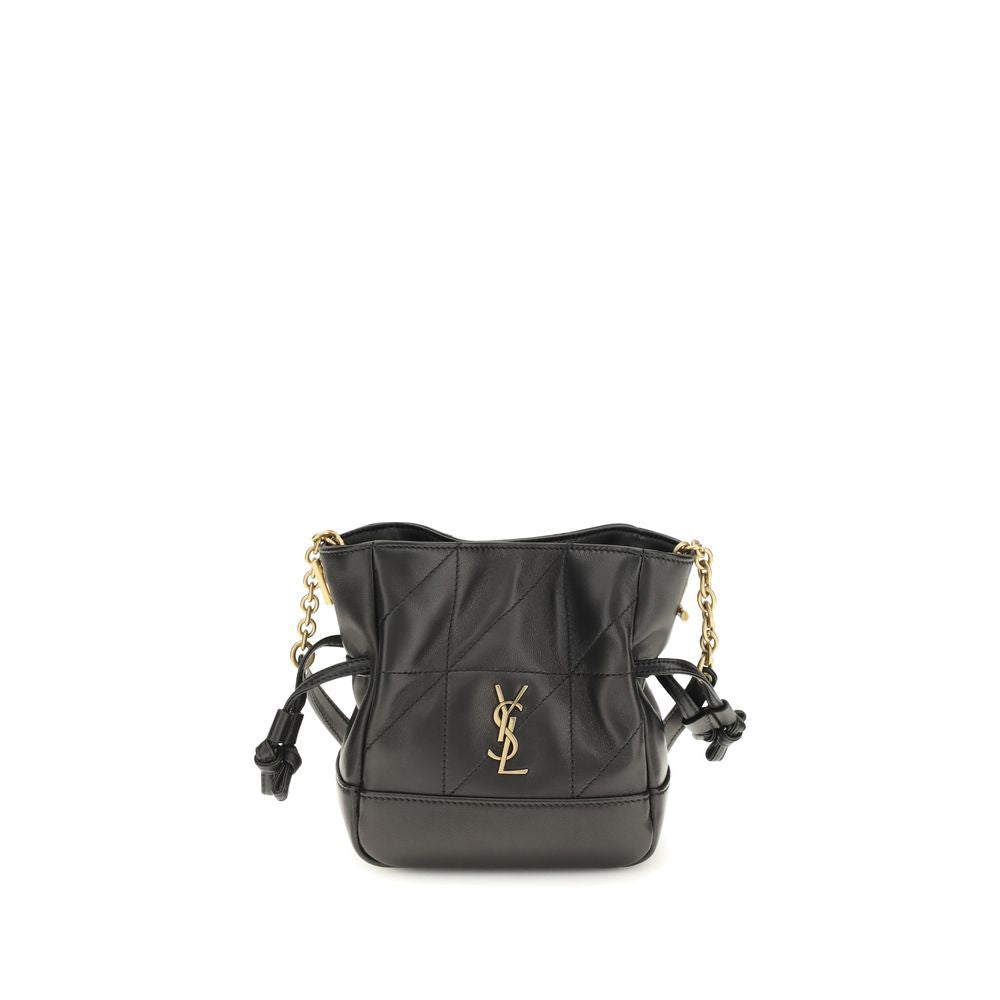 Saint Laurent Black Lamb Ovis Aries Aries Shoulder Bag - Luxe Marca