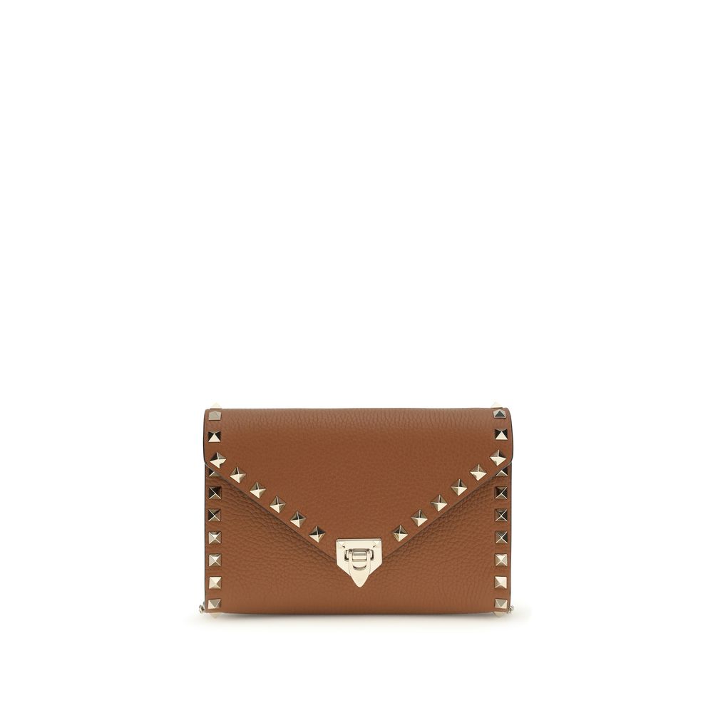 Valentino Garavani Brown Calf Leather Bos Taurus Wallet - Luxe Marca