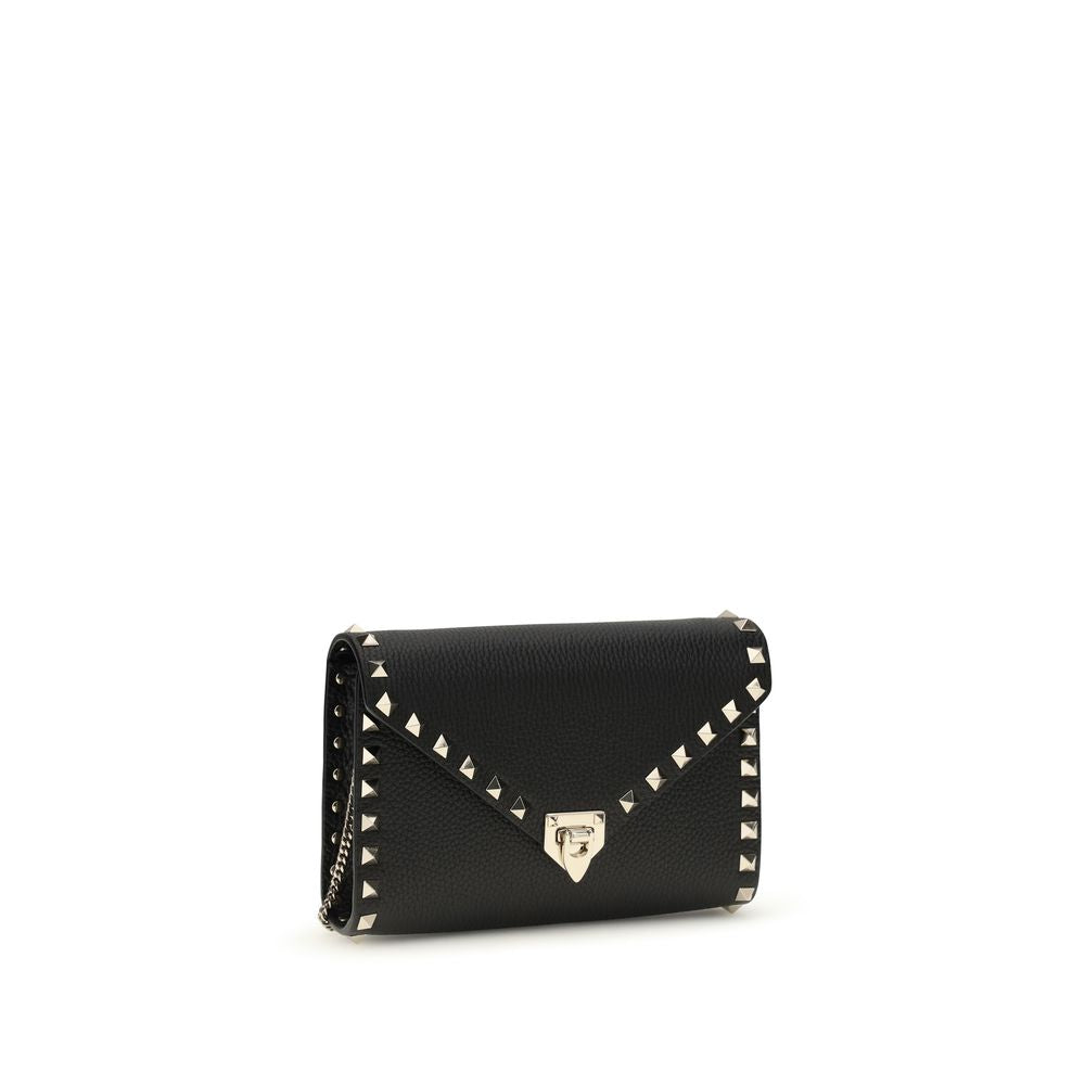 Valentino Garavani Black Calf Leather Bos Taurus Wallet - Luxe Marca