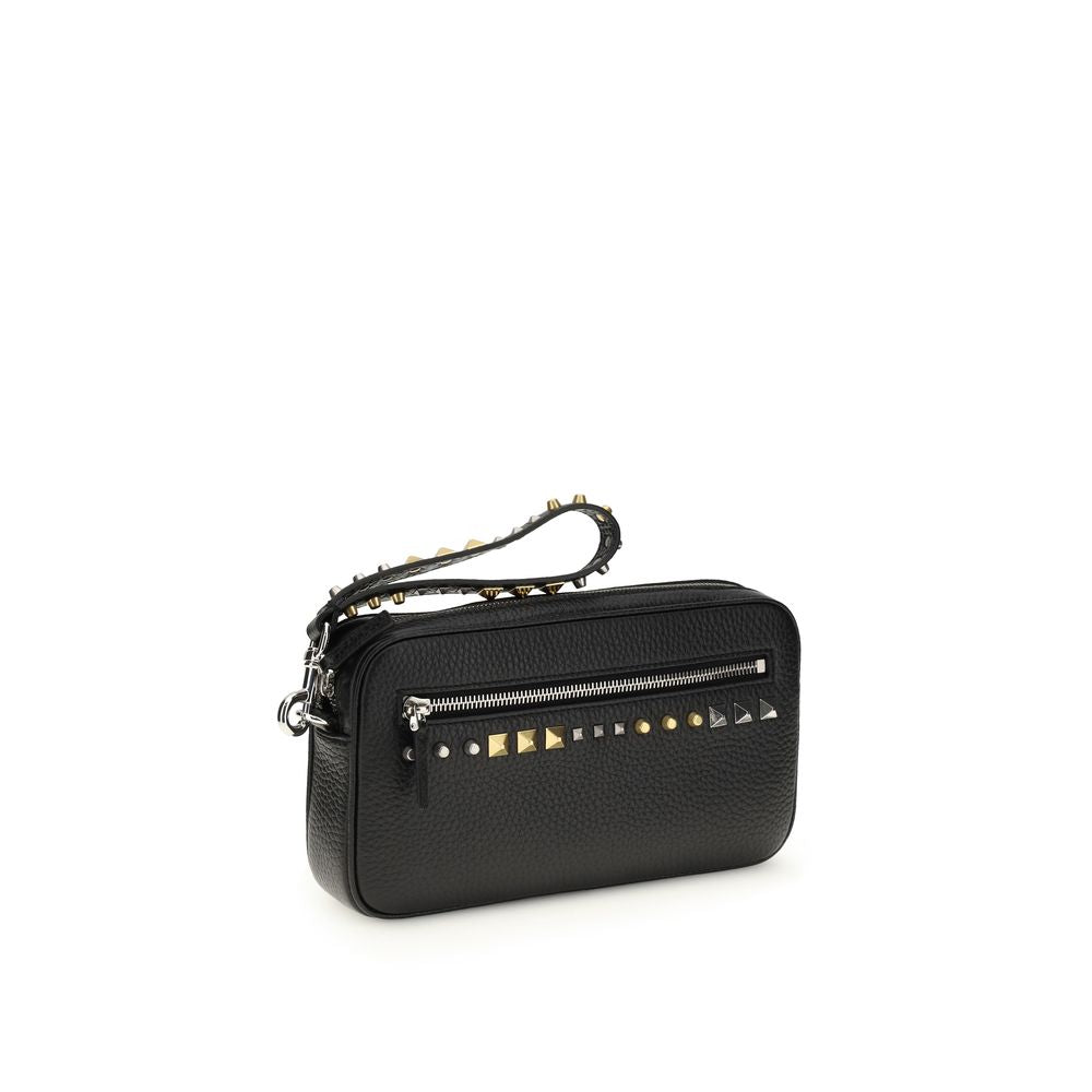 Valentino Garavani Black Calf Leather Bos Taurus Accessories - Luxe Marca