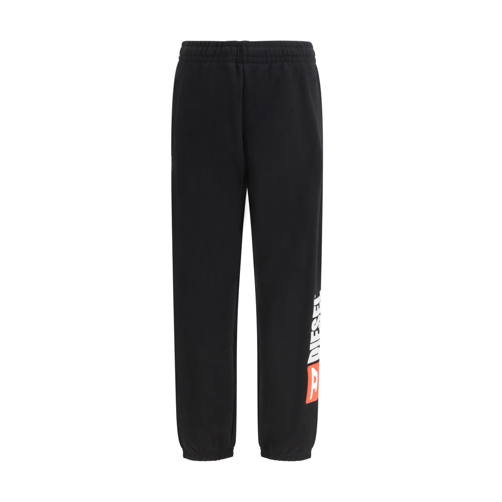 Diesel Black Cotton Casual Pants - Luxe Marca