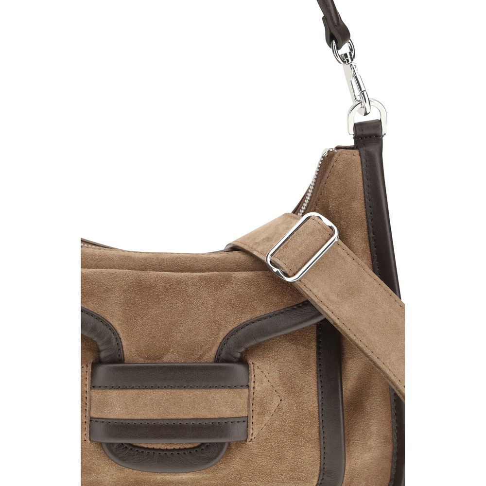 Pierre Hardy Brown Calf Leather Bos Taurus Shoulder Bag - Luxe Marca