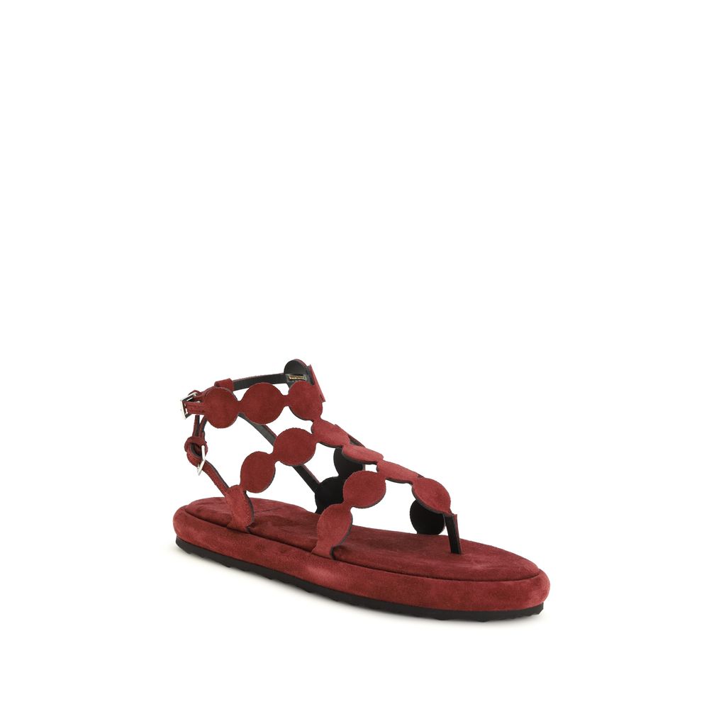 Pierre Hardy Brown Calf Leather Bos Taurus Platform Sandals - Luxe Marca