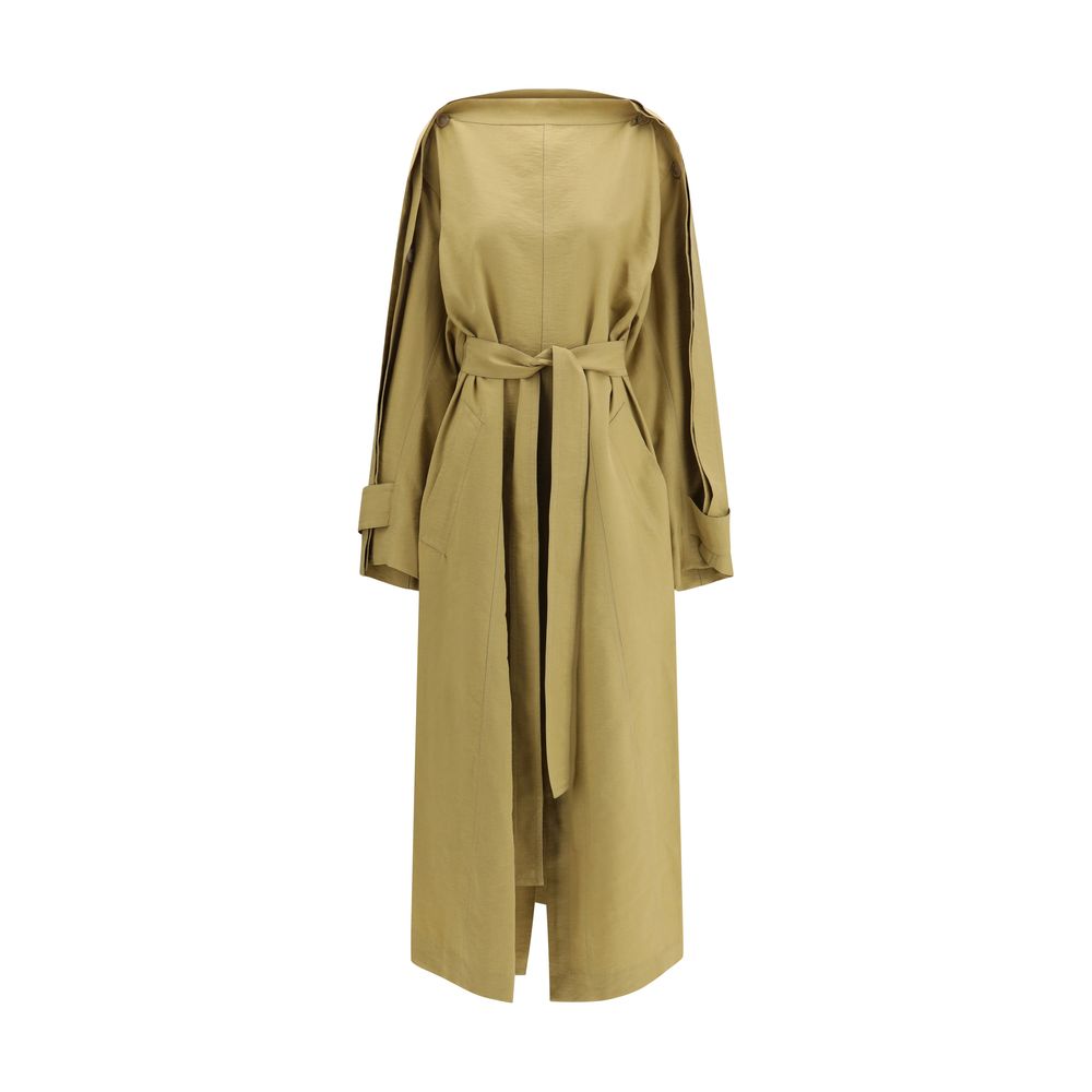 Petar Petrov Beige Lyocell Trench Coat - Luxe Marca