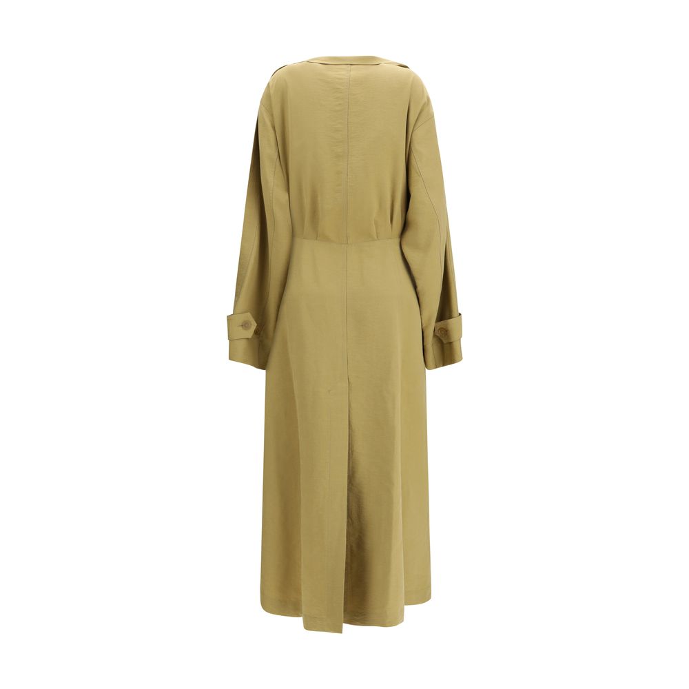 Petar Petrov Beige Lyocell Trench Coat - Luxe Marca