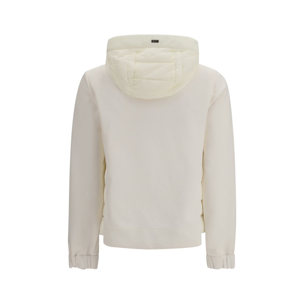 Herno Beige Polyester Biker Jacket - Luxe Marca