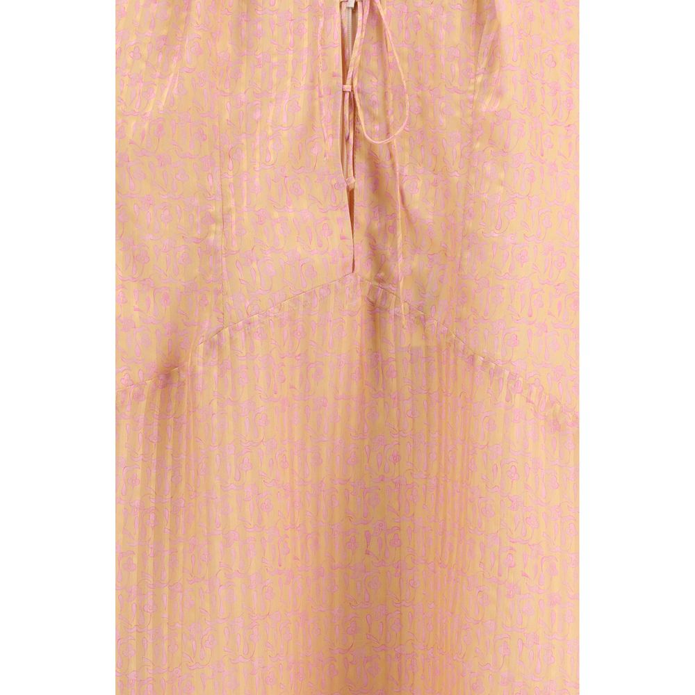 Kristina Ti Multicolor Silk Casual Dress - Luxe Marca
