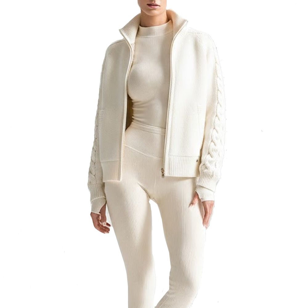 Herno White Cashmere Cardigan - Luxe Marca
