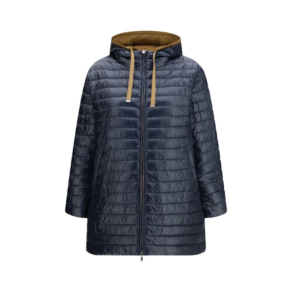 Herno Blue Polyamide Coat - Luxe Marca