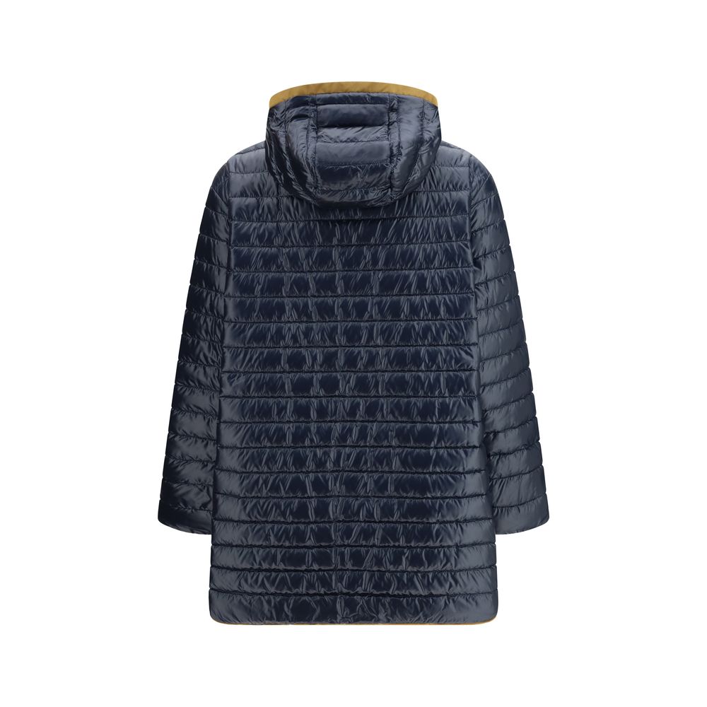 Herno Blue Polyamide Coat - Luxe Marca