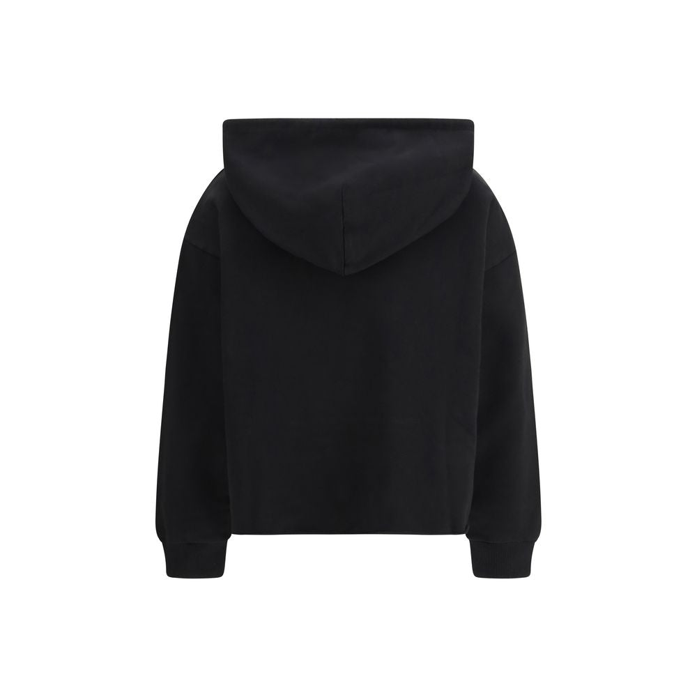 MM6 Black Cotton Sweatshirt