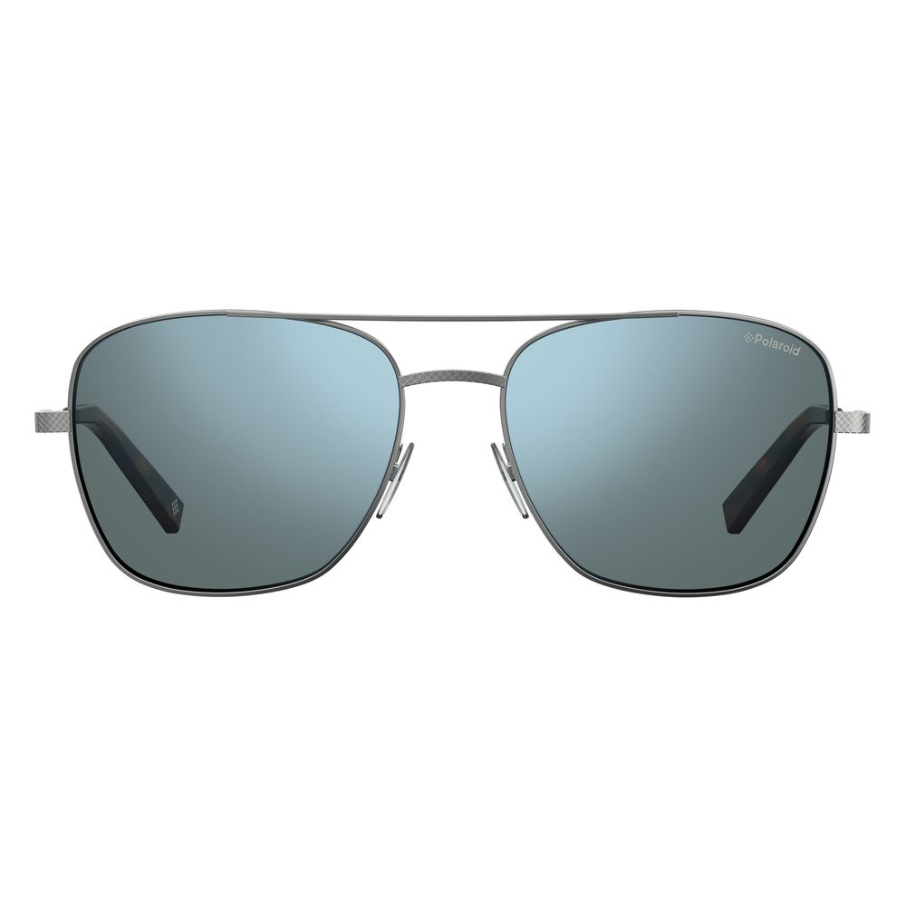 Polaroid Gray Metal Sunglasses - Luxe Marca
