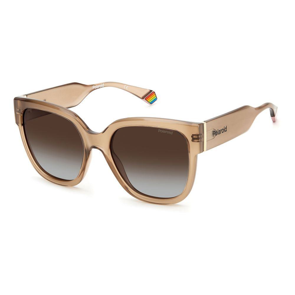 Polaroid Beige Plastic Sunglasses - Luxe Marca