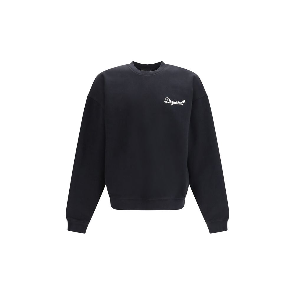 Dsquared² Black Cotton Sweatshirt - Luxe Marca