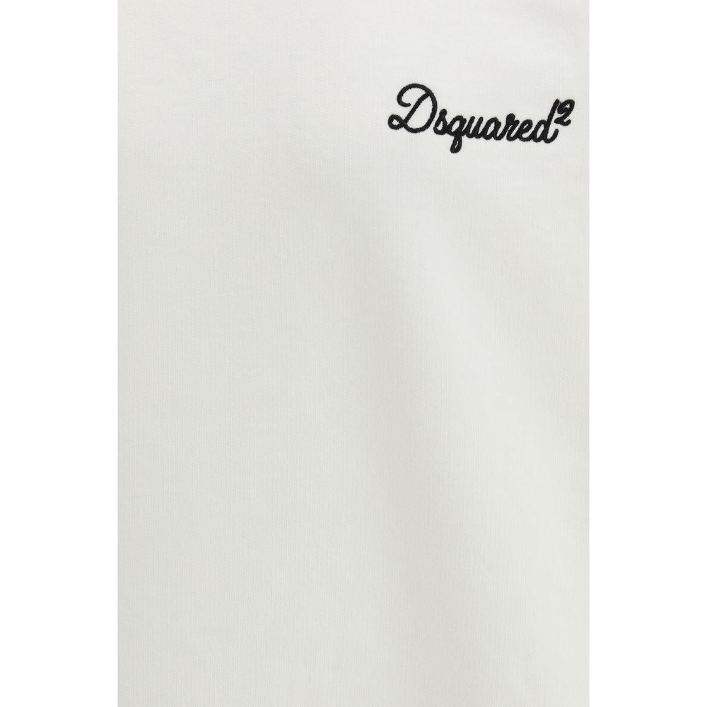 Dsquared² White Cotton Sweatshirt - Luxe Marca