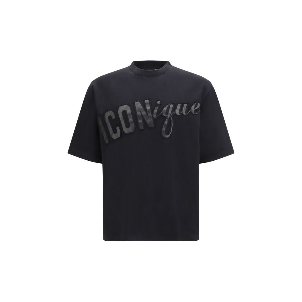 Dsquared² Black Cotton T-Shirt - Luxe Marca