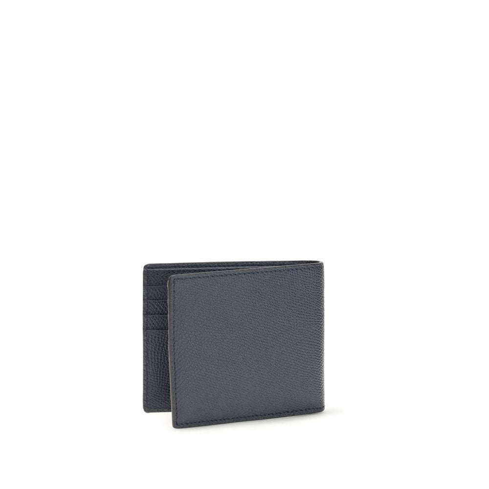 Valentino Garavani Blue Calf Leather Bos Taurus Wallet - Luxe Marca