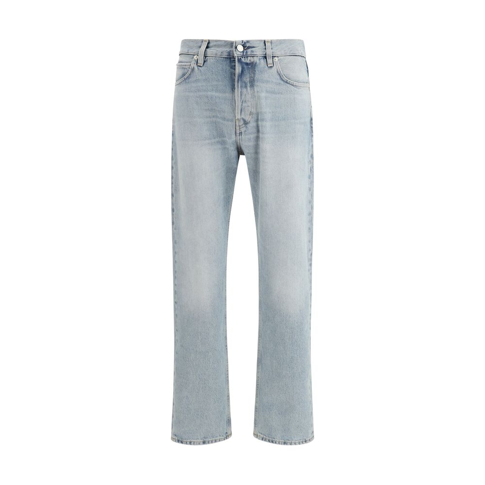 Haikure Blue Cotton Straight-Leg Jeans - Luxe Marca