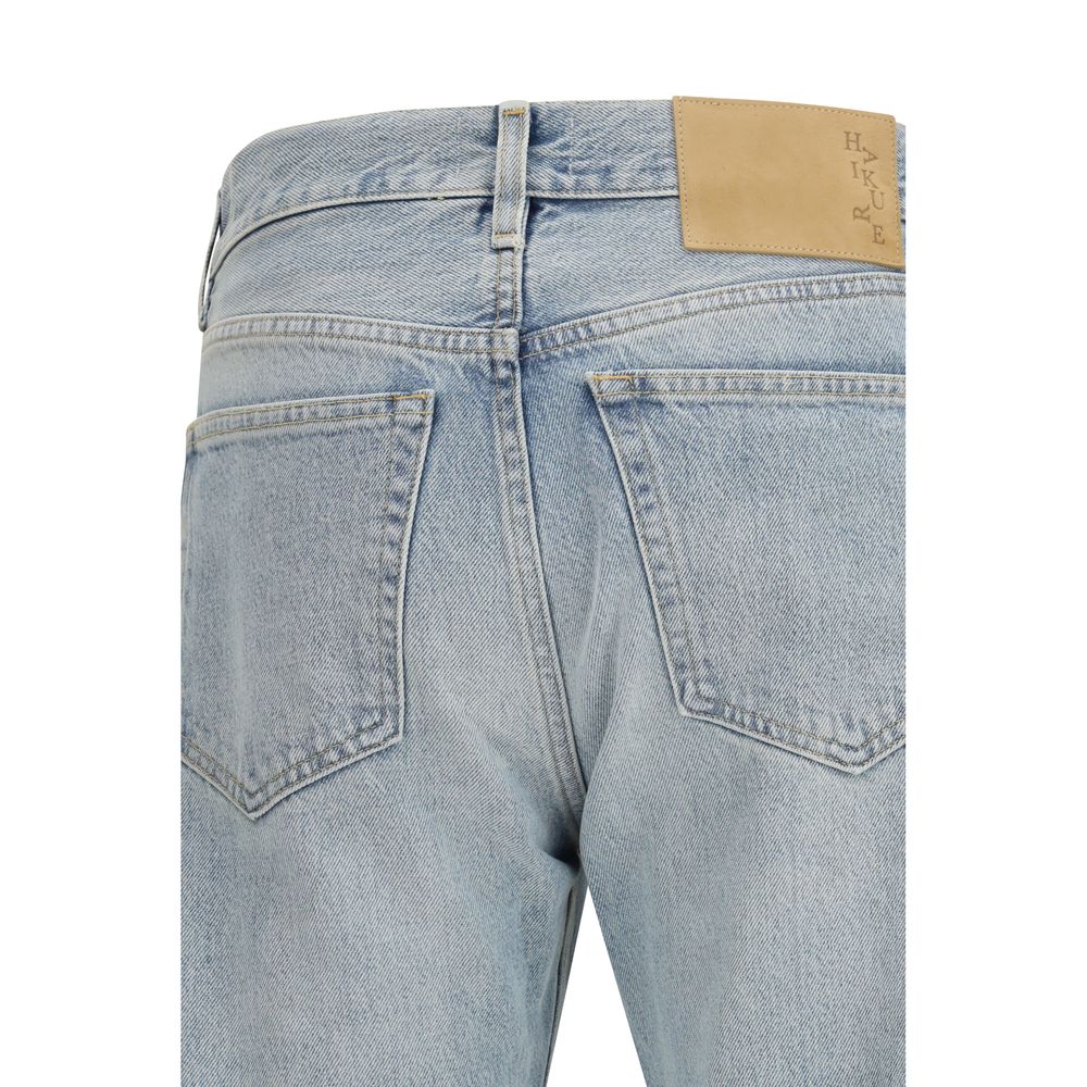 Haikure Blue Cotton Straight-Leg Jeans - Luxe Marca