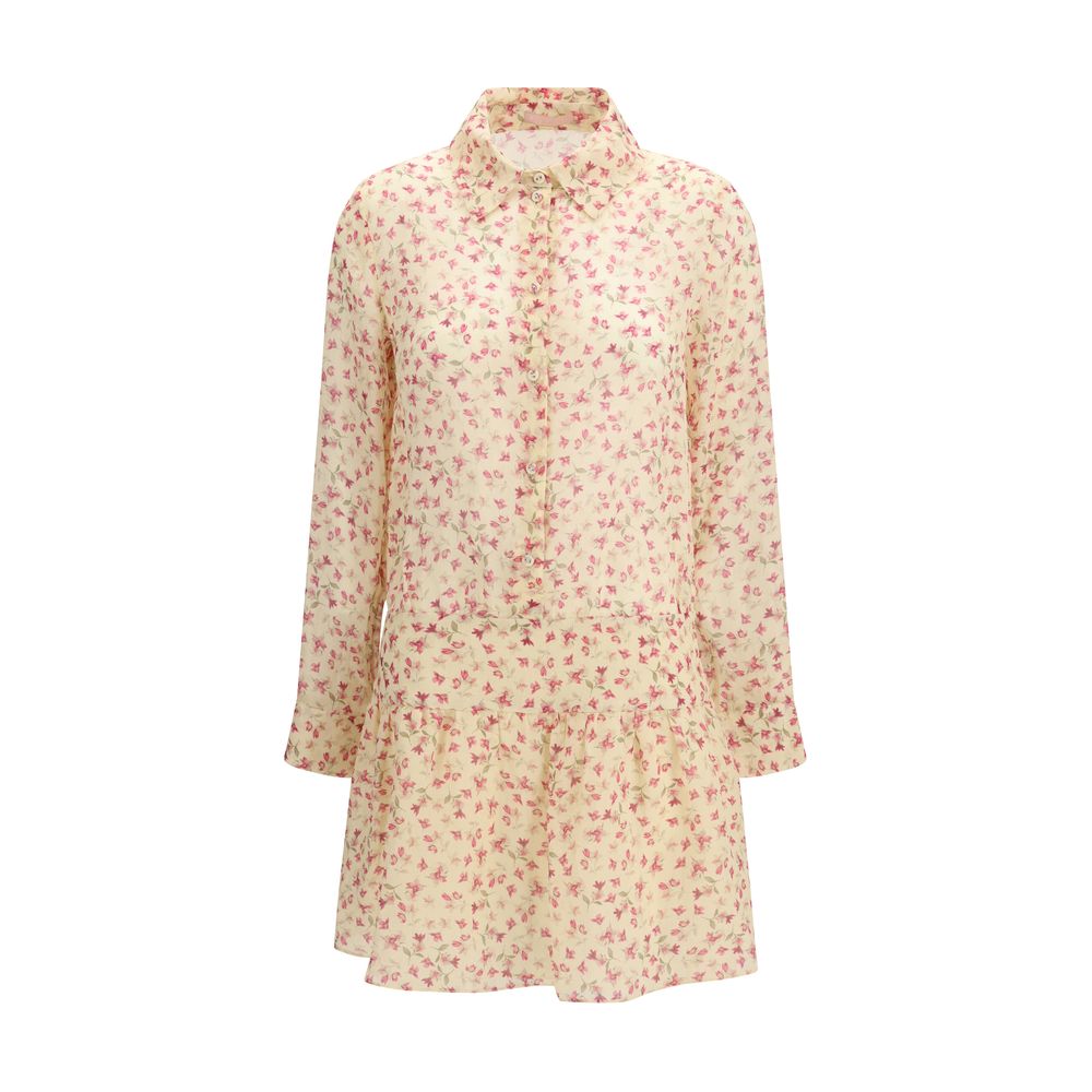 Kristina Ti Multicolor Ramie Casual Dress - Luxe Marca