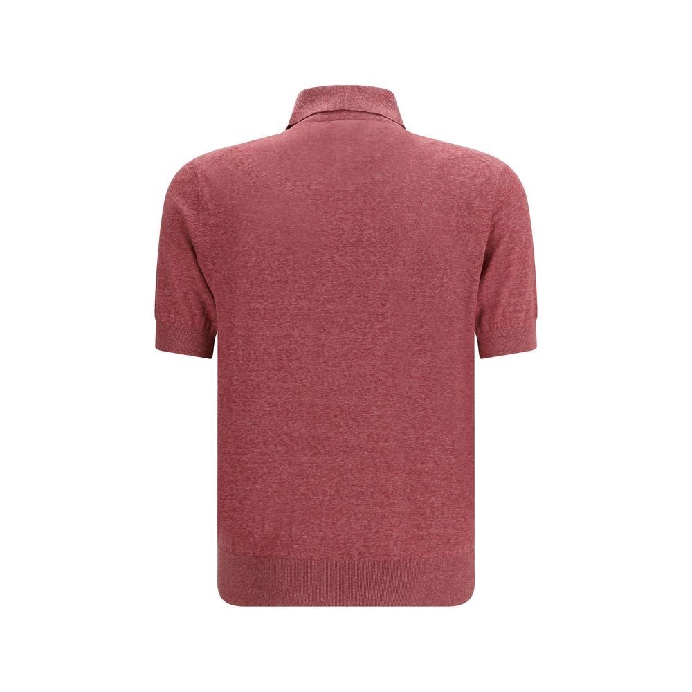Brunello Cucinelli Multicolor Linen Polo Shirt - Luxe Marca