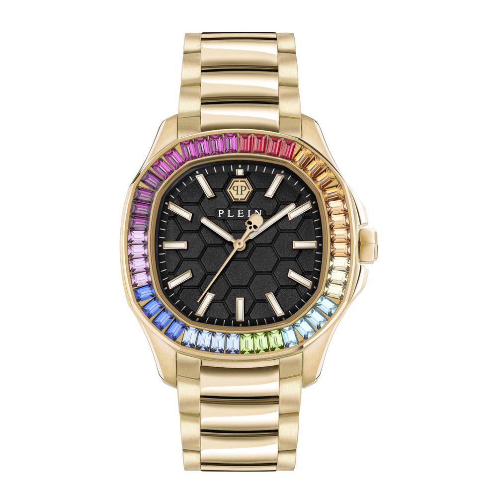 Philipp Plein Gold Stainless Steel Dress Watch - Luxe Marca