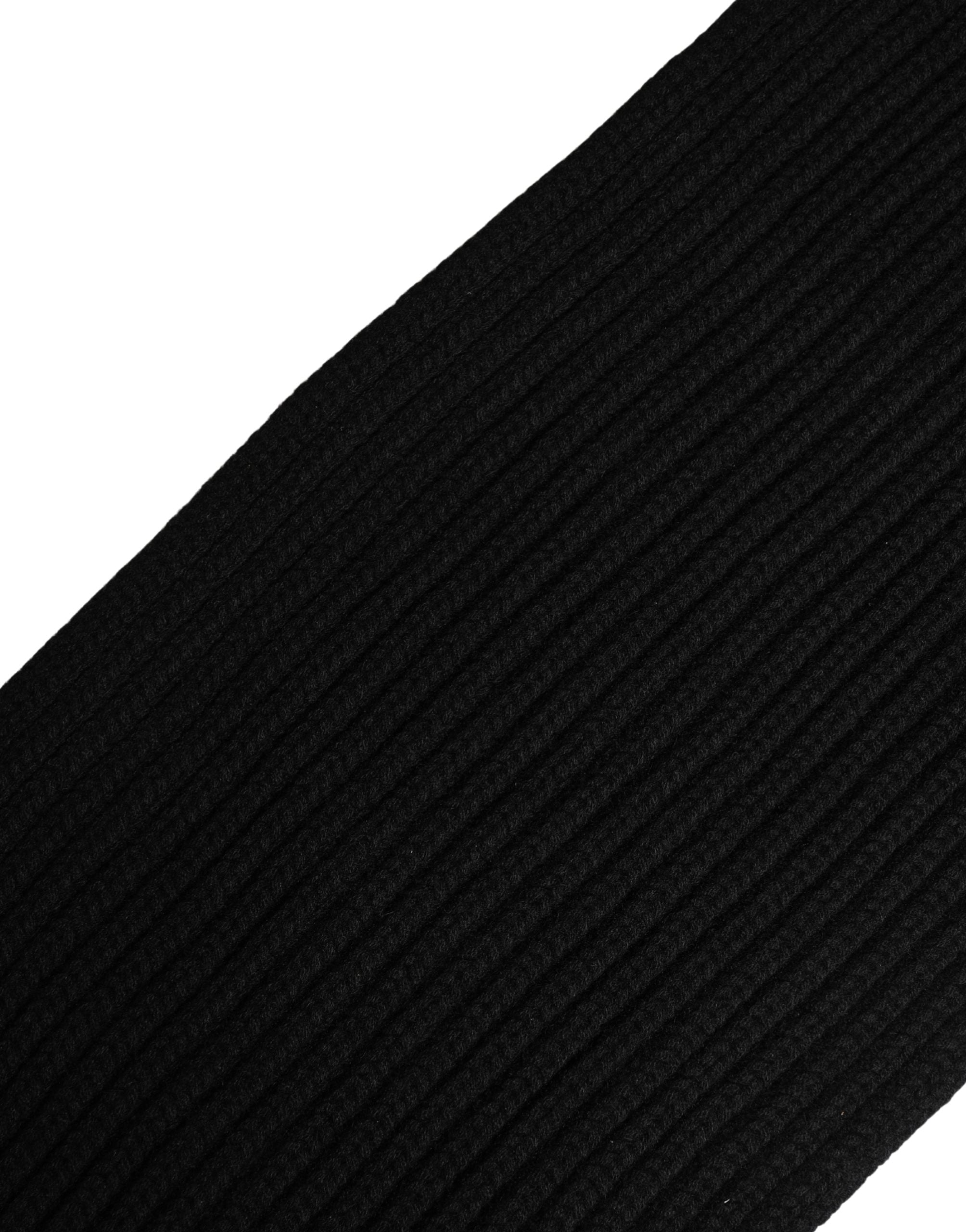 Dolce & Gabbana Black Cashmere Knitted Men Neck Warmer One Size Scarf - Luxe Marca